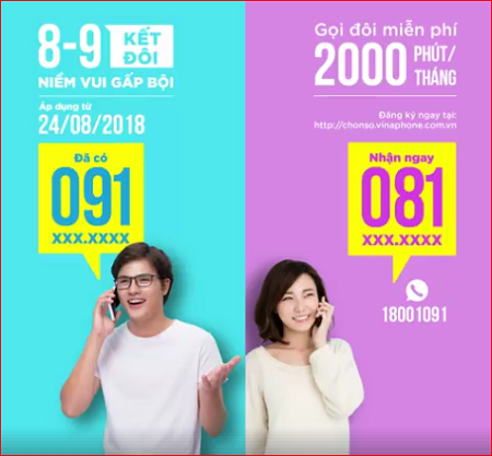 Hướng dẫn đăng ký sim Cặp đôi VinaPhone tha hồ Gọi và Xài chung Data 3G/4G