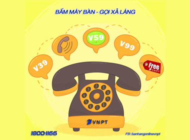 Bấm máy bàn - gọi xả láng với gói cước V39, V59 và V99