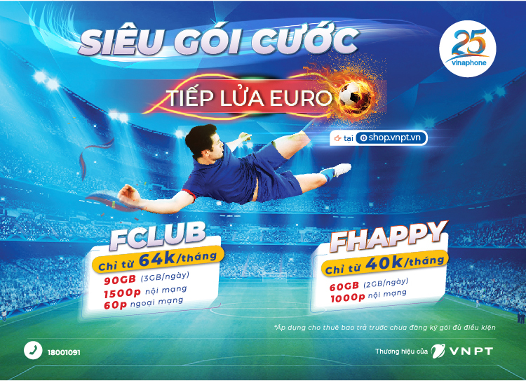 Siêu gói cước FHappy và Flcub - Mừng sinh nhật VinaPhone
