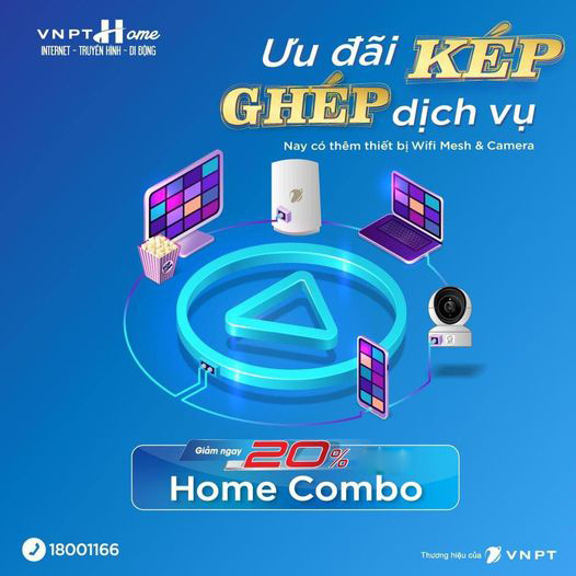 Giảm 20% giá cước trong chương trình khuyến mại “Ưu đãi kép – Ghép dịch vụ”