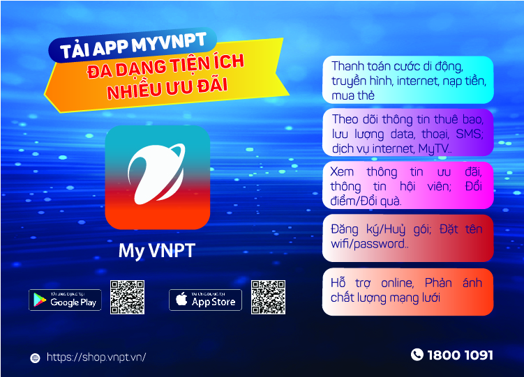 My VNPT phát huy tính tiện lợi cho khách hàng