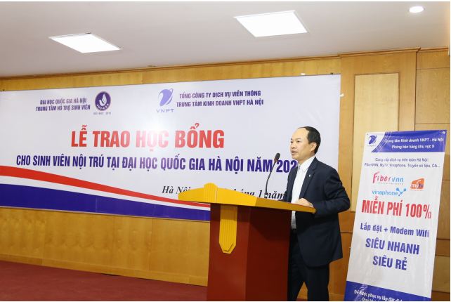 Tài trợ học bổng cho sinh viên Đại học Quốc gia Hà Nội