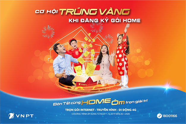 VNPT quay thưởng 150 giải Vàng SJC 9999 cho khách hàng đăng ký gói Home