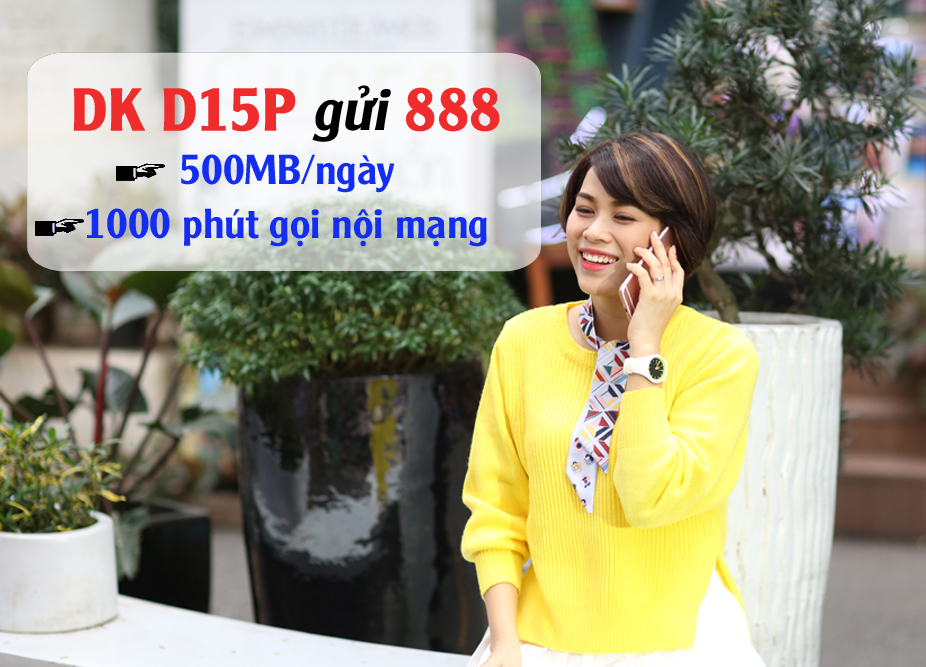 Gói cước D15P VinaPhone chỉ 79k có ngay 15GB + 1000 phút gọi