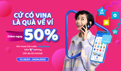 Mua gói cước Vinaphone nhận quà thả ga