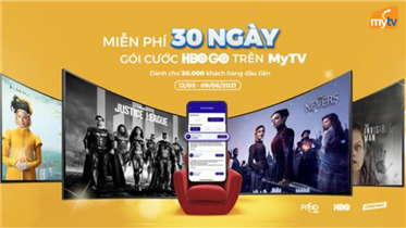 VNPT Pay: Miễn phí dùng thử 30 ngày gói HBO Go cho khách hàng MyTV