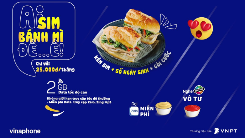SIM Bánh mì VinaPhone - Ưu đãi khủng, giá siêu rẻ