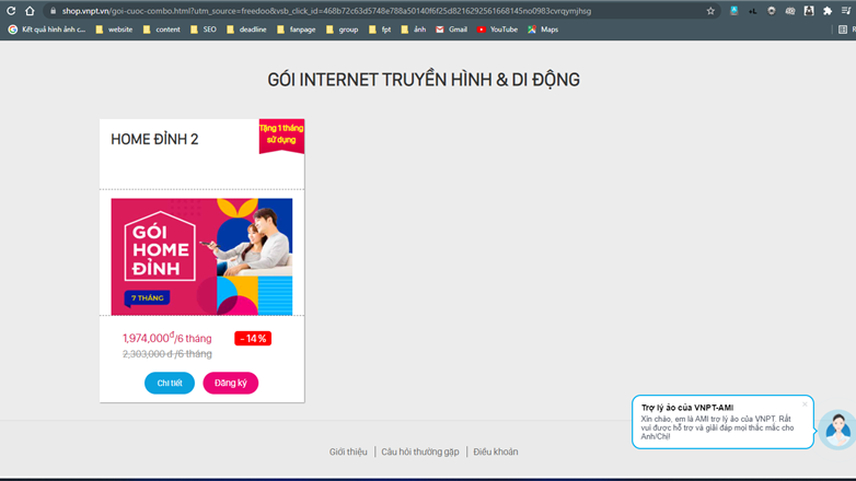 Combo tích hợp Home Đỉnh: Đăng ký Online - Nhận siêu ưu đãi