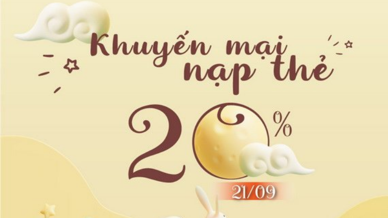 VinaPhone khuyến mãi nạp thẻ 21/9