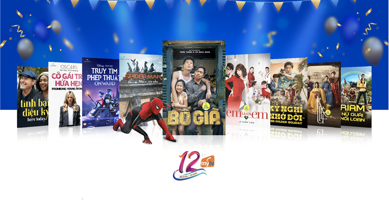 Mừng sinh nhật 12 năm - Truyền hình MyTV gửi tặng hàng ngàn phần quà tinh thần tri ân khách hàng 