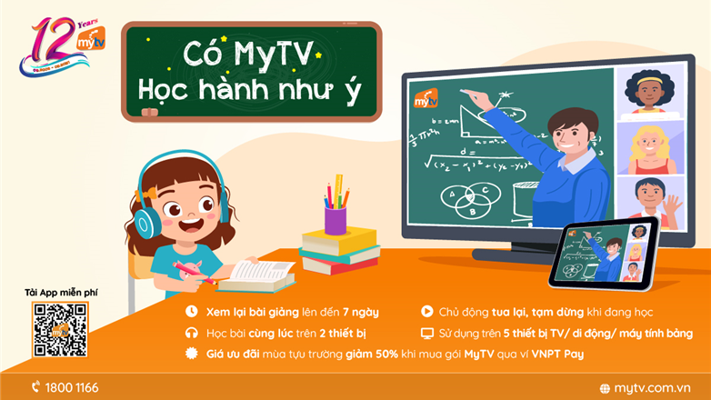 Truyền hình MyTV tiếp tục đồng hành cùng các bậc phụ huynh
