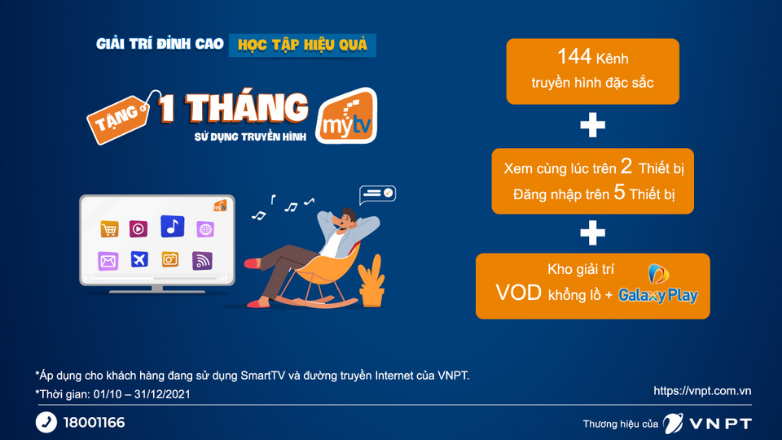 Truyền hình MyTV tặng 1 trải nghiệm kèm gói phim Galaxy cao cấp