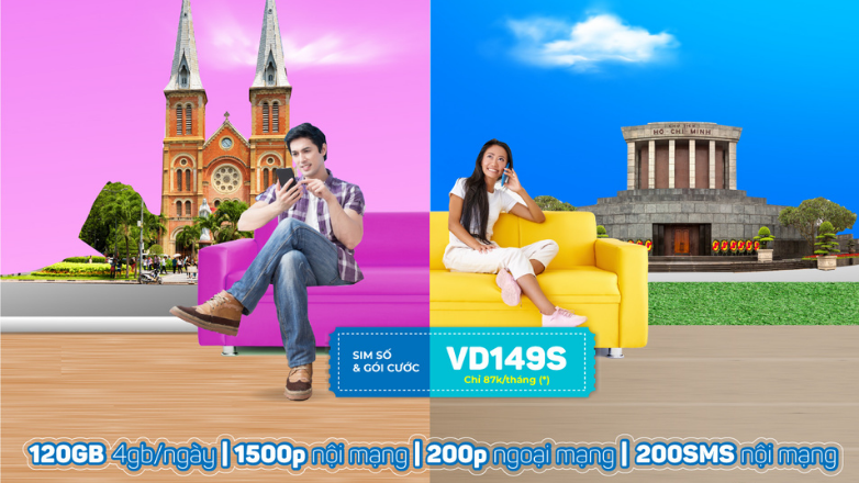 Đăng ký VD149S Vinaphone: 4G Siêu khủng- Alo vô tư