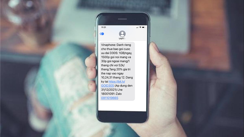 Hướng dẫn đăng ký gói cước D30S Vinaphone nhận ngay 30GB,1530 phút gọi mỗi tháng