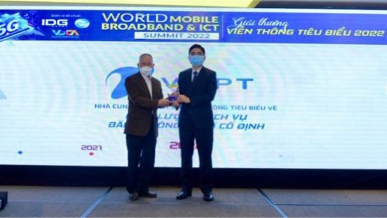 VNPT tiếp tục được vinh danh “Nhà cung cấp dịch vụ Băng thông rộng cố định” tiêu biểu 2022