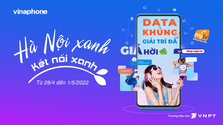 VNPT tung nhiều quà tặng hấp dẫn tại sự kiện khuyến mại "Hà Nội xanh – Kết nối xanh" 