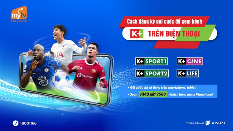 Cách đăng ký gói cước xem kênh K+ trên điện thoại 