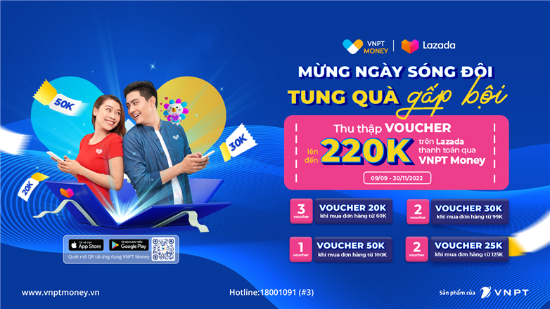 VNPT Money hợp tác Lazada: Bổ sung mảnh ghép còn thiếu của thương mại điện tử
