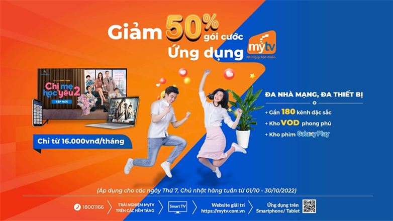Dịch vụ truyền hình MyTV tiếp tục tung ưu đãi hấp dẫn