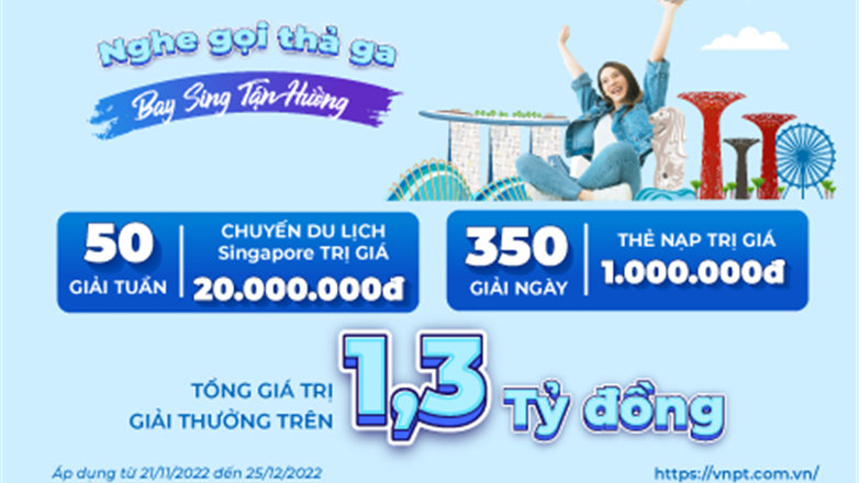 Lộ diện 30 khách hàng trúng thưởng chuyến du lịch Singapore của VinaPhone