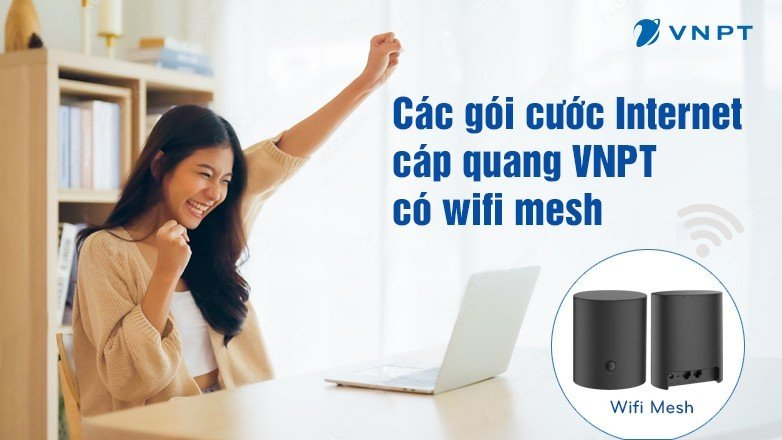 Các gói cước internet cáp quang VNPT có wifi mesh
