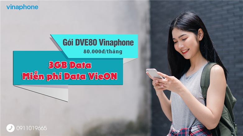 Đăng ký gói DVE80 Vinaphone để xem phim không giới hạn