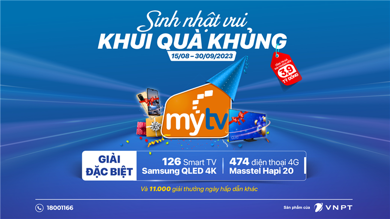“Sinh nhật vui - Khui quà khủng”, truyền hình MyTV tri ân khách hàng