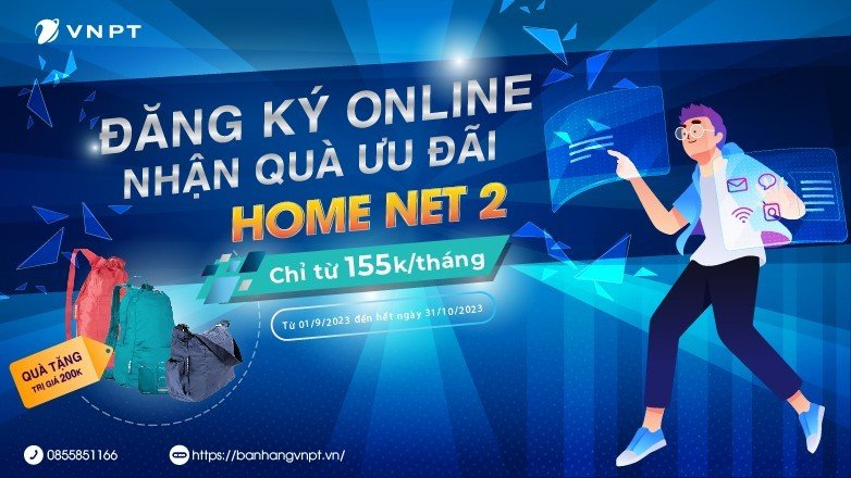 Chương trình khuyến mại lắp mạng “Đăng ký Online – Nhận quà ưu đãi”