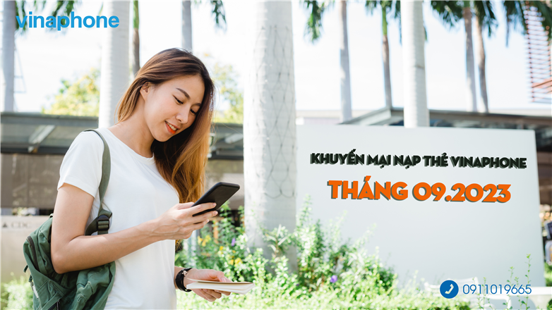 Lịch khuyến mại nạp thẻ Vinaphone tháng 09.2023