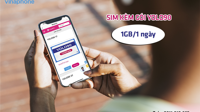 Các bước đặt mua sim kèm gói YOLO90 Vinaphone