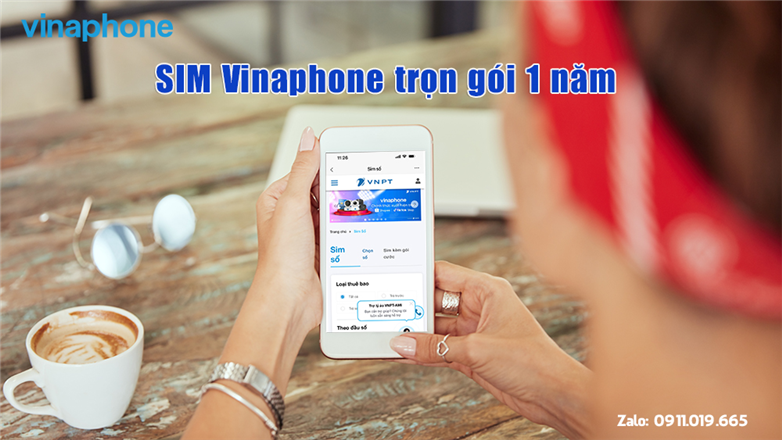 Tổng hợp sim 4G VinaPhone trọn gói 1 năm, chơi game, nghe nhạc thả ga