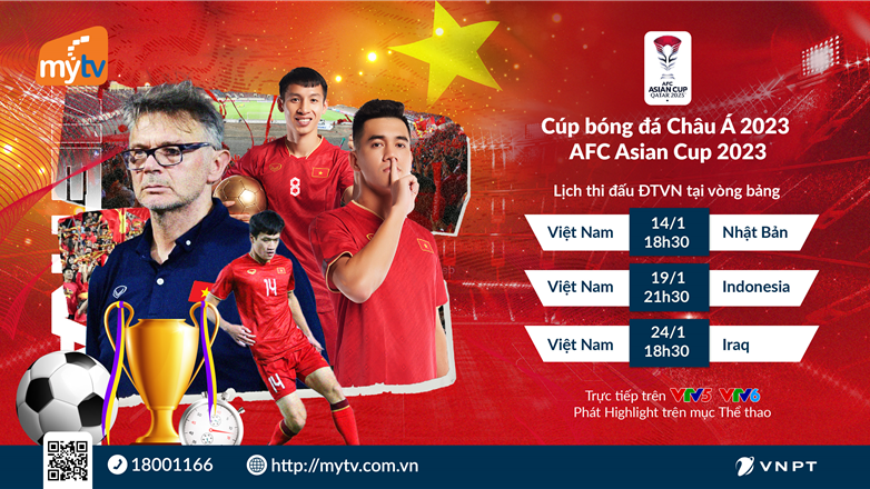 Trực tiếp trên MyTV: Tuyển Việt Nam chinh phục AFC Asian Cup 2023