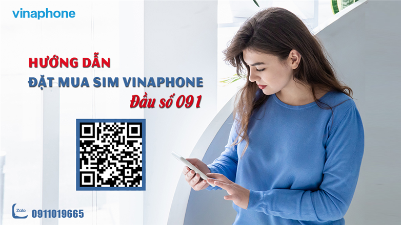 Hướng dẫn đặt mua sim VinaPhone đầu số 091 Online