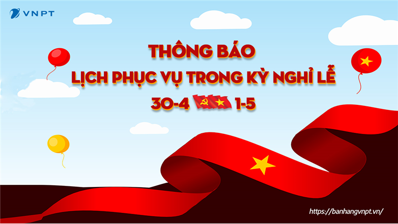 Lịch phục vụ trong kỳ nghỉ lễ 30/4 và 1/5 của các cửa hàng giao dịch tại Hà Nội