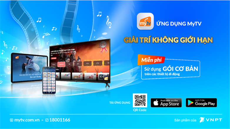 4 gói cước truyền hình myTV đa kênh, giá phải chăng