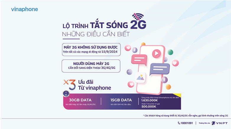 VinaPhone chuẩn bị tắt sóng 2G và phương án hỗ trợ để đảm bảo không ai bị bỏ lại phía sau