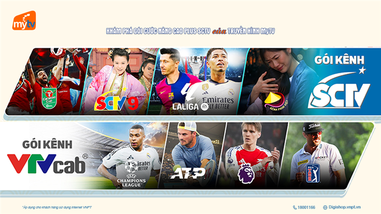 Khám phá gói cước nâng cao Plus SCTV của truyền hình MyTV