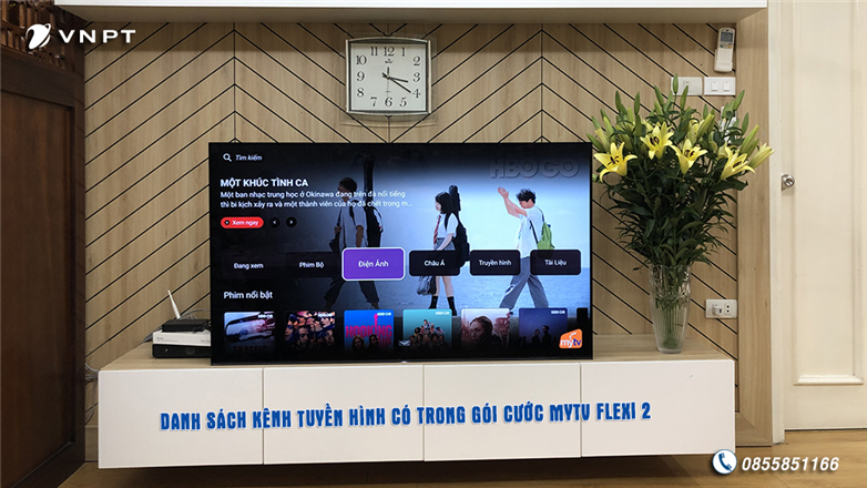 Danh sách kênh tuyền hình có trong gói cước MyTV Flexi 2