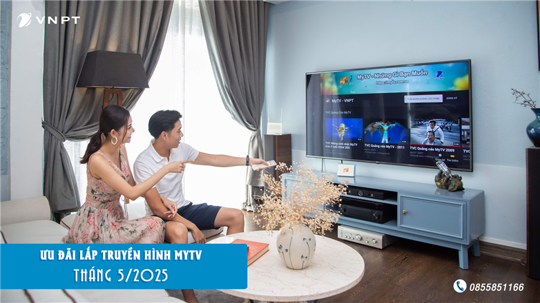 Ưu đãi lắp truyền hình MyTV tháng 5/2025