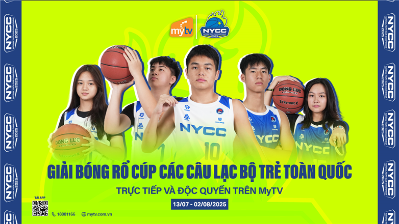 Xem độc quyền, miễn phí trên MyTV Giải bóng rổ cúp các câu lạc bộ trẻ toàn quốc 2025