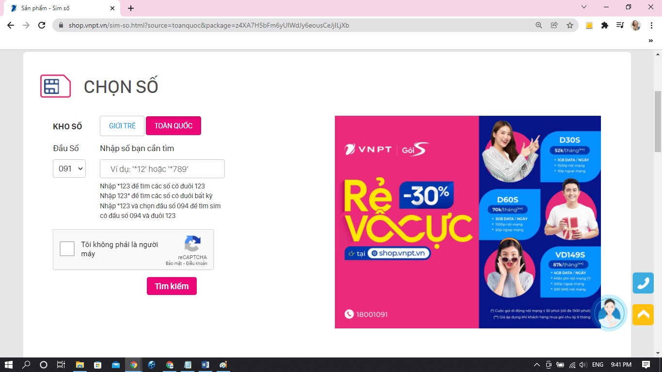 3 gói cước data thoại ưu đãi nhất trên shop.vnpt.vn
