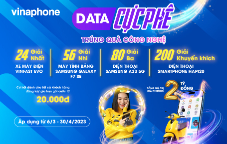 Data cực phê – Trúng quà công nghệ